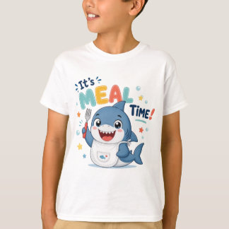 Cute Shark It's Meal Time T-Shirt