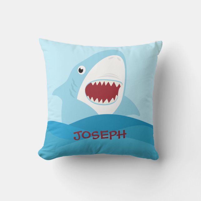Cute Shark Pillow (Front)