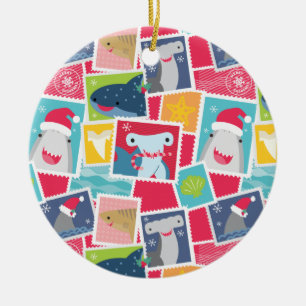 Cute Shark Species Ceramic Tree Decoration