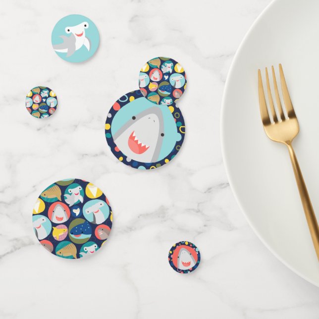 Cute Shark Species Confetti (Group)