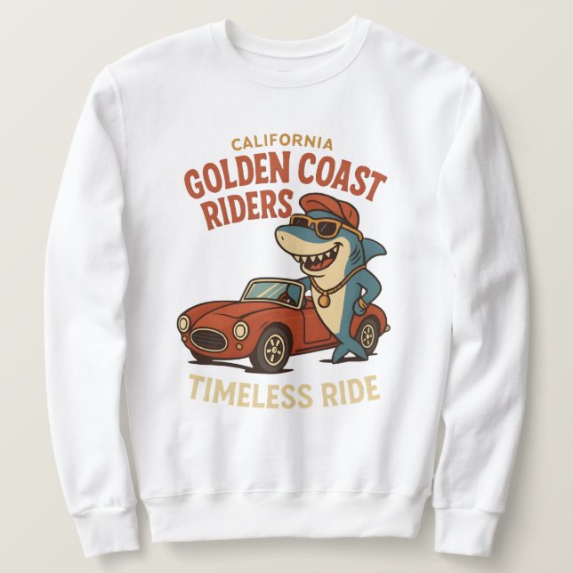 cute shark sweatshirt (Design Front)