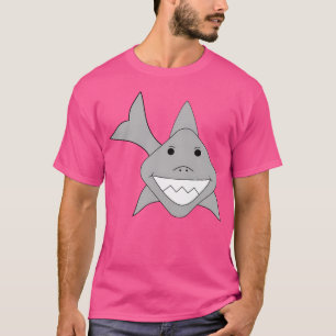 Cute Shark With A Precious Face Drawn In The Kawai T-Shirt