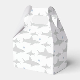 Cute Sharks Baby Shower Favour Box