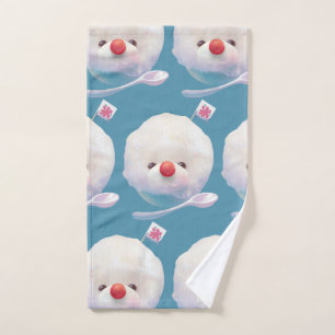 Cute Shaved Ice Dog Pattern Hand Towel
