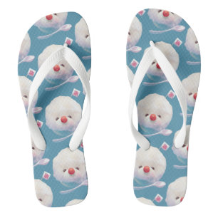 Cute Shaved Ice Dog Pattern Jandals