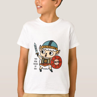 Cute sheep armour of God Tshirt for children