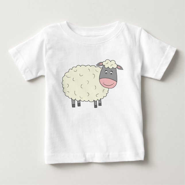 Cute Sheep Baby T-Shirt (Front)
