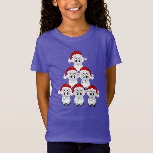 Cute Sheep Christmas Tree T-Shirt