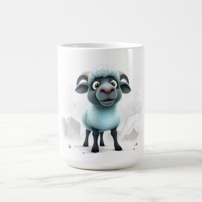 Cute Sheep Cosy Design Coffee Mug (Center)