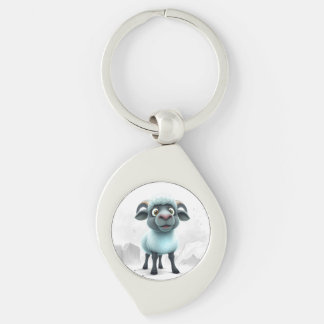 Cute Sheep Cosy Design Key Ring