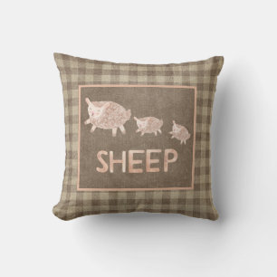 Cute Sheep Country Farmhouse Cushion