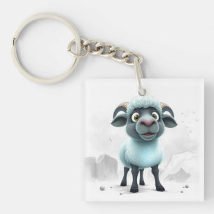 Cute Sheep Cozy Design Key Ring