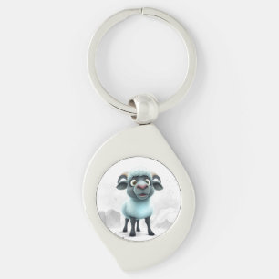 Cute Sheep Cozy Design Key Ring