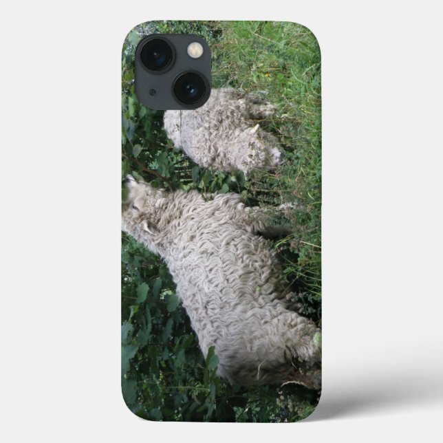 Cute Sheep Eating Leaves iPad Mini Case (Back)