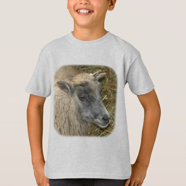 Cute Sheep Farm Animal T-Shirt (Front)