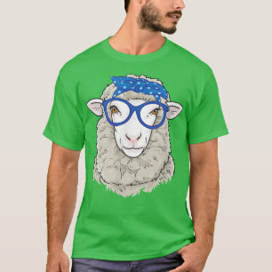 Cute Sheep Farmer Animal Farm  T-Shirt