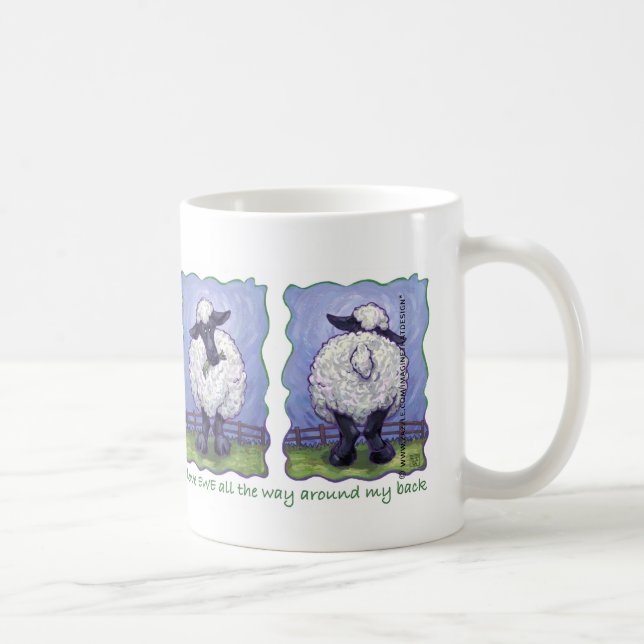 Cute Sheep I love EWE Mugs (Right)