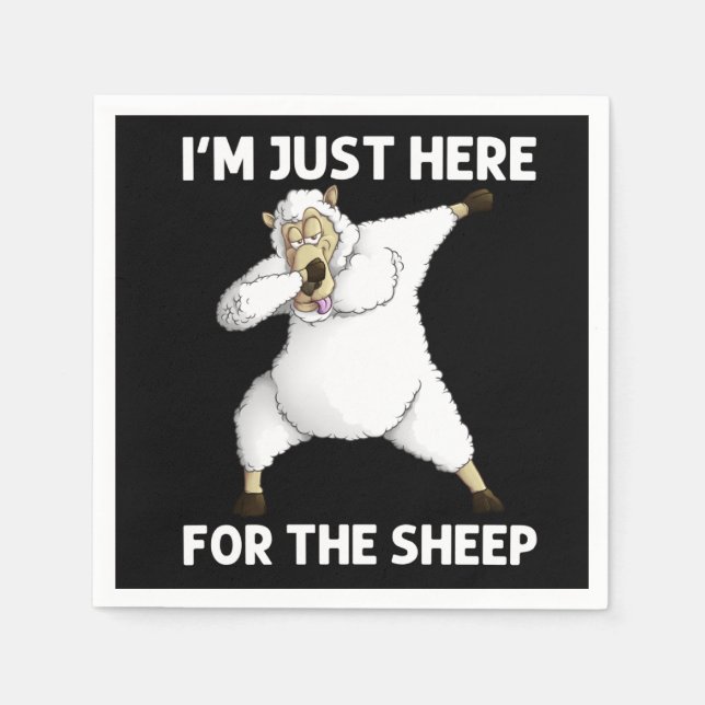 Cute Sheep Napkin (Front)