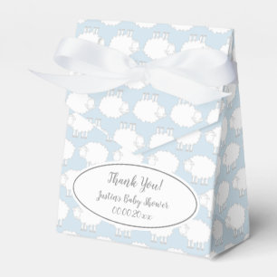 Cute sheep pattern baby shower party favour boxes