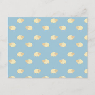Cute Sheep Pattern Postcard