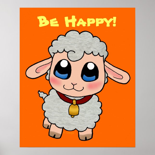 Cute Sheep Poster (Front)
