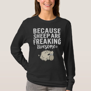 Cute Sheep Sheep Are Awesome Women Girls  Sheep Mo T-Shirt