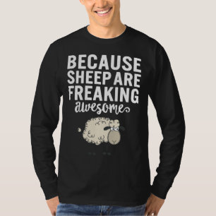 Cute Sheep Sheep Are Awesome Women Girls  Sheep Mo T-Shirt