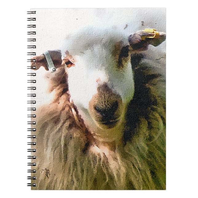 CUTE SHEEP SPIRAL NOTEBOOK (Front)