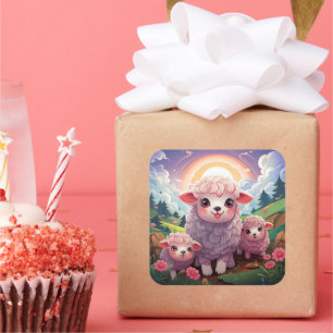 Cute sheep sticker