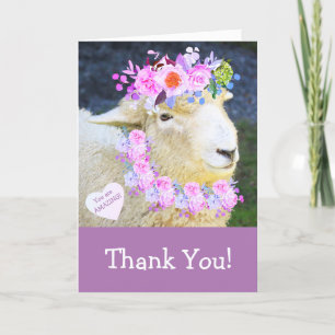 Cute Sheep Thank You Card