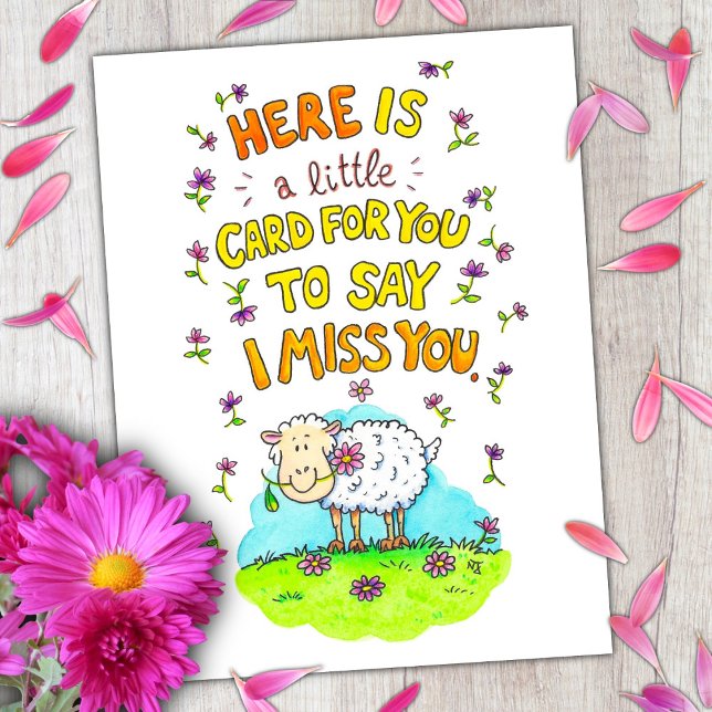 Cute sheep Valentine’s Day Postcard  (Creator Uploaded)