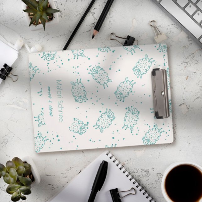 Cute Sheep – Whimsical Seamless Pattern Clipboard (Creator Uploaded)