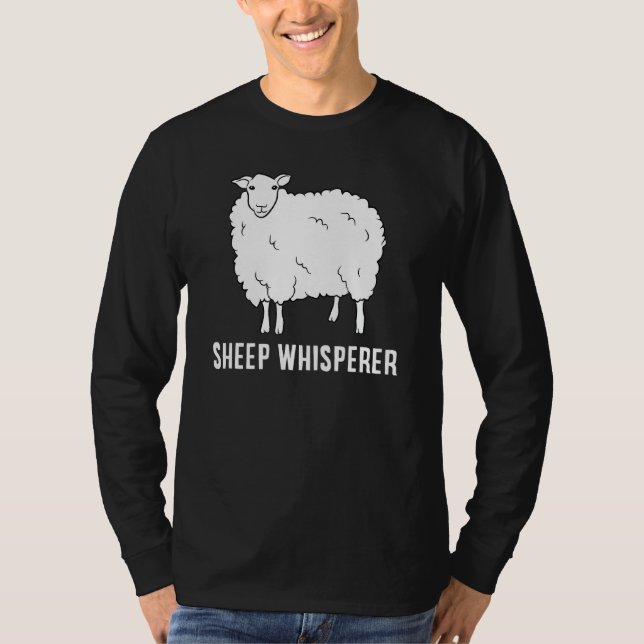 Cute Sheep Whisperer Farmer Sheep Farmer Love Shee T-Shirt (Front)