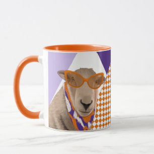 Cute Sheep With Glasses Mug