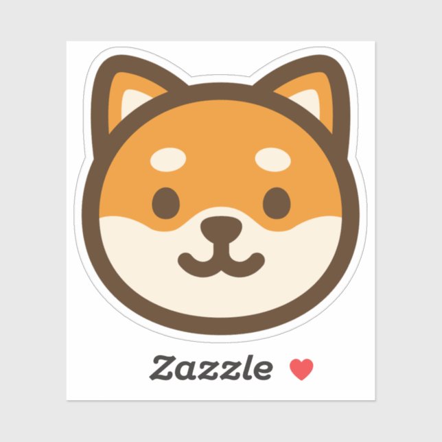 Cute Shiba Inu Dog Face (Sheet)
