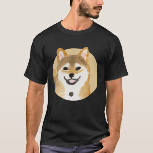 Cute Shiba Inu Dog   Japanese Painting Minimal T-Shirt
