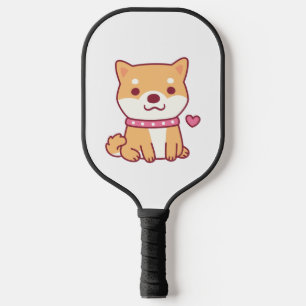 Cute Shiba Inu Dog Pickleball Paddle