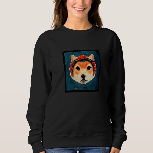 Cute Shiba Inu Dog Sweatshirt (Front)