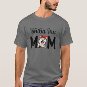 Cute Shiba Inu Mum Mothers Day Dog Mama T-Shirt