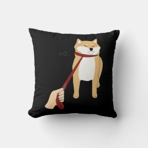 Cute shiba inu   Nope dog funny design Cushion