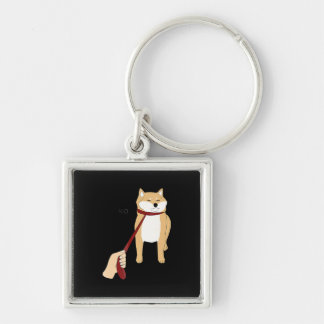 Cute shiba inu | Nope dog funny design Key Ring