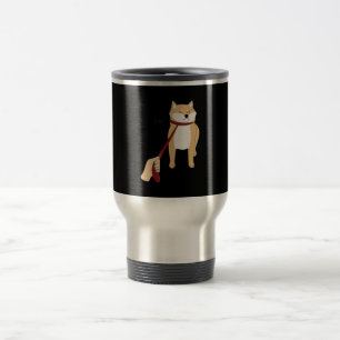 Cute shiba inu   Nope dog funny design Travel Mug