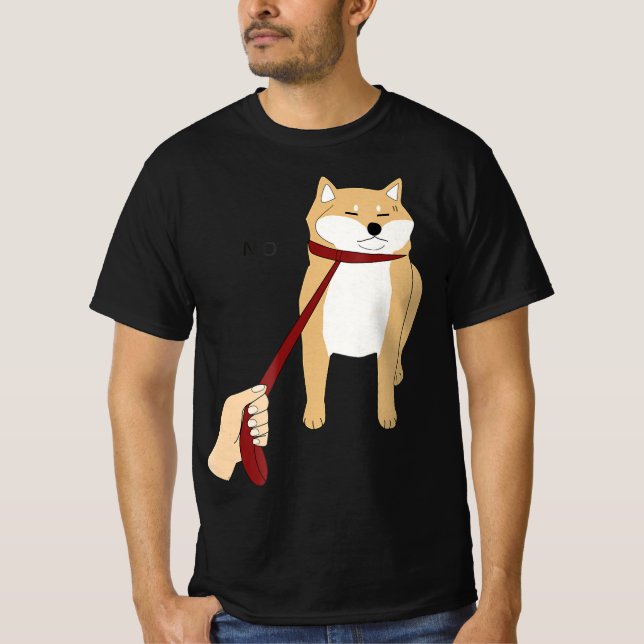 Cute Shiba Inu Nope - Doge Meme T-Shirt (Front)
