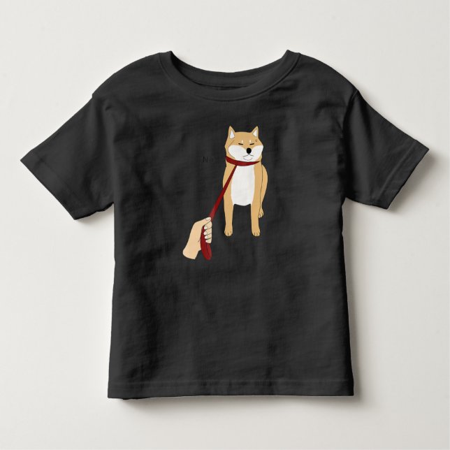 Cute Shiba Inu Nope - Doge Meme Toddler T-Shirt (Front)