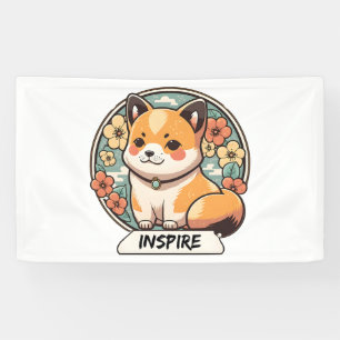 Cute Shiba Inu Pup  Banner
