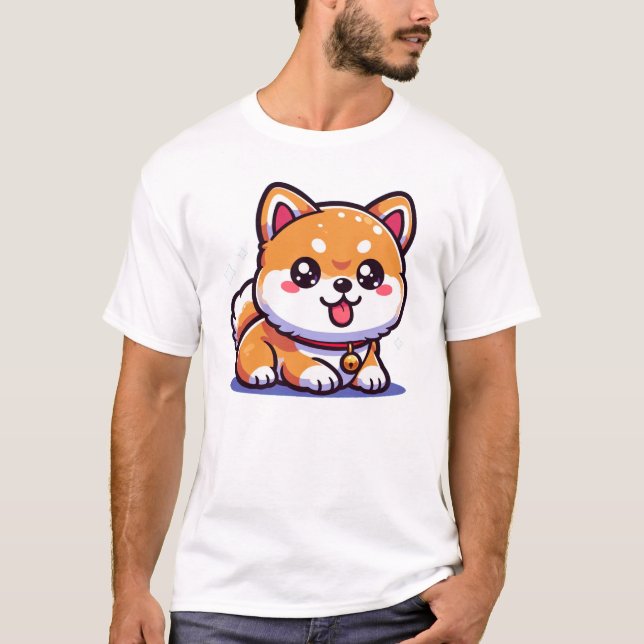 Cute Shiba Inu Pup T-Shirt (Front)