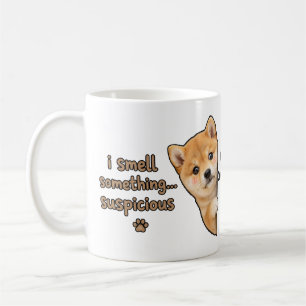 Cute Shiba Inu Puppy Funny Smell Quote Kawaii Dog Coffee Mug