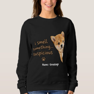 Cute Shiba Inu Puppy Funny Smell Quote Kawaii Dog Sweatshirt