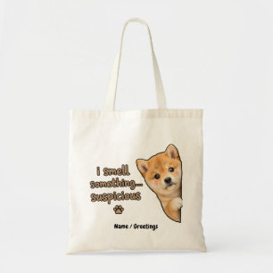Cute Shiba Inu Puppy Funny Smell Quote Kawaii Dog  Tote Bag