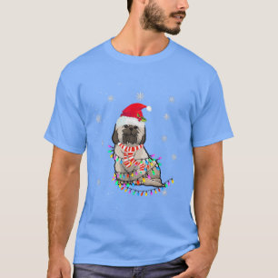 Cute Shih Tzu Christmas Dog Lights Christmas T-Shirt
